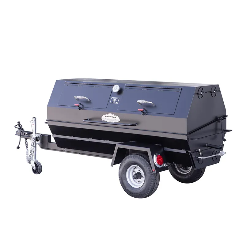 Meadow Creek PR72T 72″ Charcoal Pig Roaster Trailer