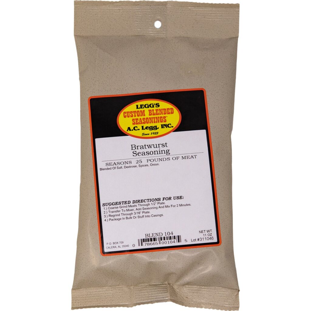 A.C. Legg's Bratwurst Seasoning Smoke'n Dudes BBQ Co