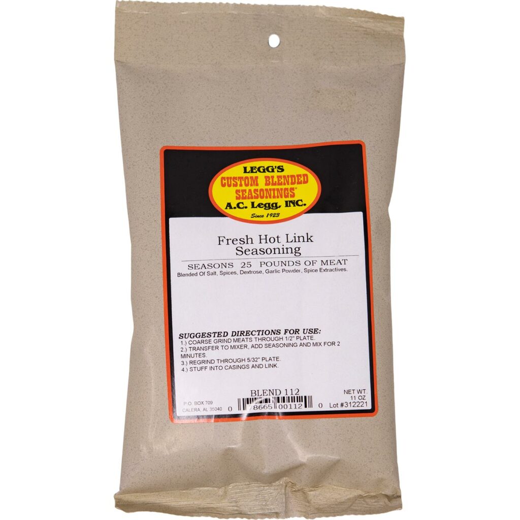 A.C. Legg's Fresh Hot Link Seasoning Smoke'n Dudes BBQ Co