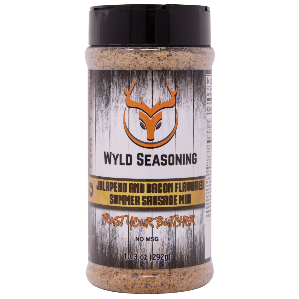 Wyld Seasoning Jalapeno & Bacon Flavored Summer Sausage Smoke'n Dudes BBQ Co