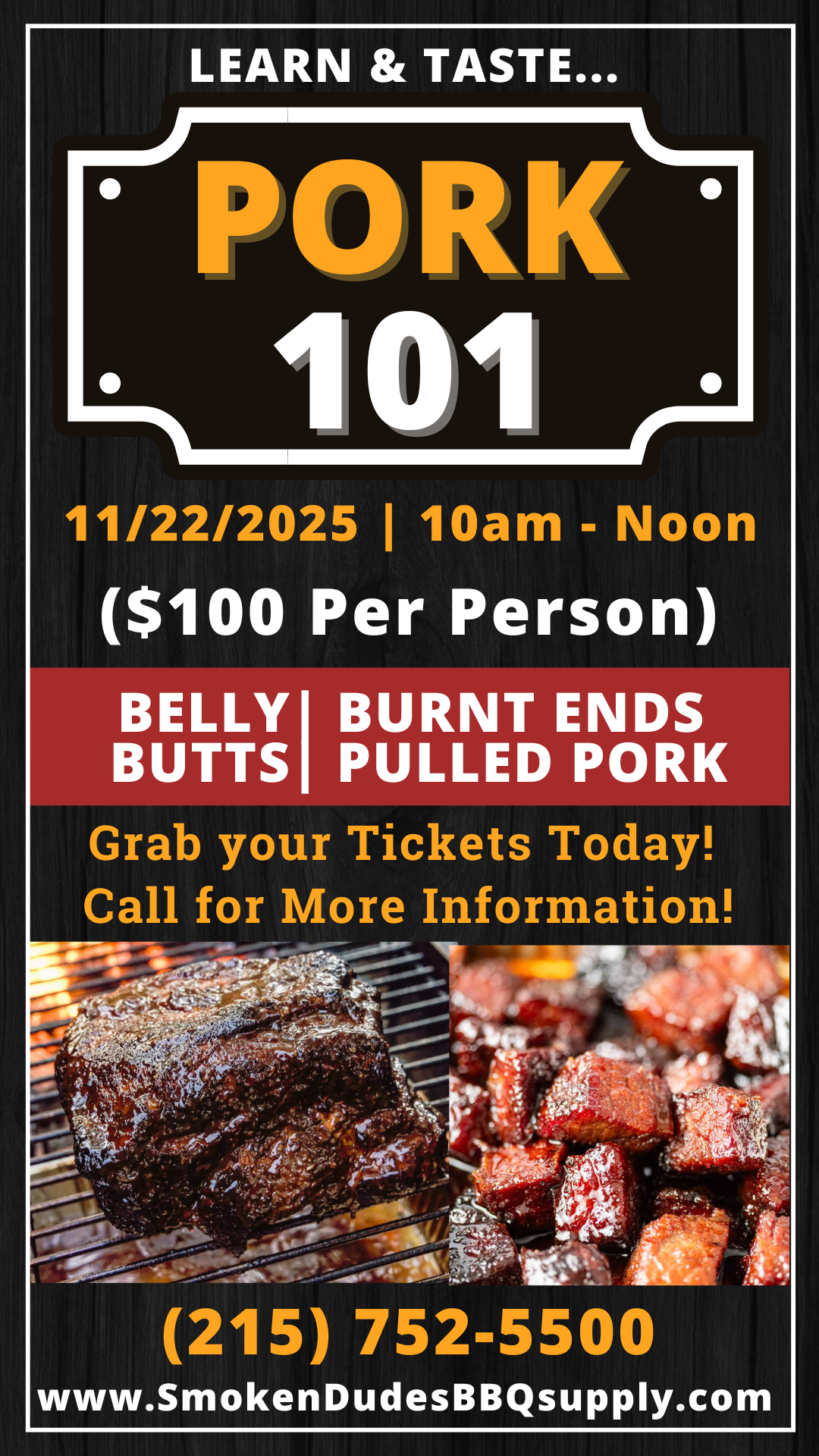 Smoke’n Dudes BBQ Pork 101 Class 2