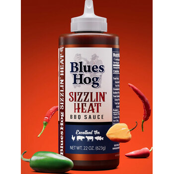 Blues Hog Sizzlin' Heat BBQ Sauce - 22 oz Squeeze Bottle
