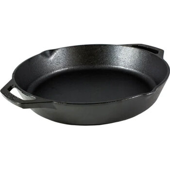 Lodge 12" Seasoned Cast Iron Dual Handle Pan